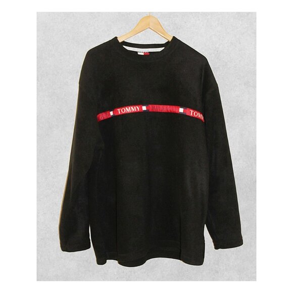 TOMMY HILFIGER '90s Bold Logo Fleece Pullover - Picture 9 of 10